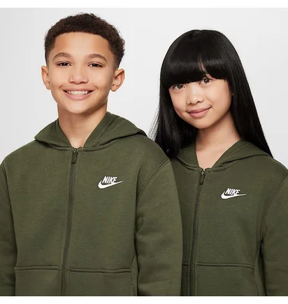 Спортивний костюм дитячий Nike Nsw Club Flc Fz Tracksuit Olive FD3114-325