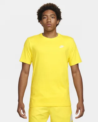 Футболка мужская Nike T-Shirt Sportswear Club Yellow AR4997-718