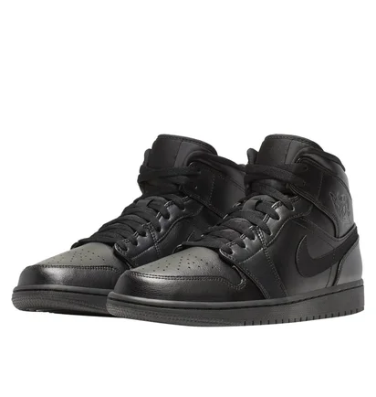 Кроссовки мужские Air Jordan 1 Mid Black 554724-090