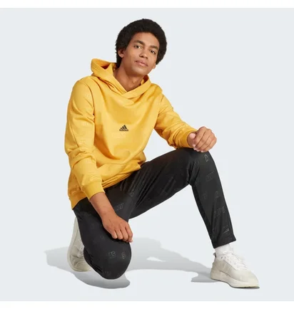 Худи мужское Adidas Embossed Polar Fleece Yellow IJ6429
