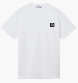 Футболка мужская Stone Island Logo Patch White K2S152100027S0013-V0001
