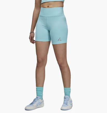 Шорты женские Air Jordan Ribbed Bike Shorts Turquoise DZ3180-464