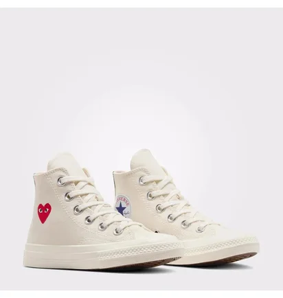 Кеди дитячі Converse X Comme Des Garçons Single Heart Chuck 70 White A08803C