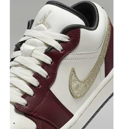 Кросівки жіночі Air Jordan 1 Low Se Lunar New Year Shoes Beige/Bordo FJ5735-100