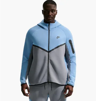 Толстовка мужская Nike Tech Fleece Fz Wr Blue/Grey HV0949-486