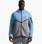 Толстовка чоловіча Nike Tech Fleece Fz Wr Blue/Grey HV0949-486