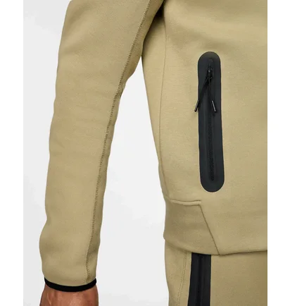 Толстовка мужская Nike Tech Fleece Fz Wr Beige FB7921-277