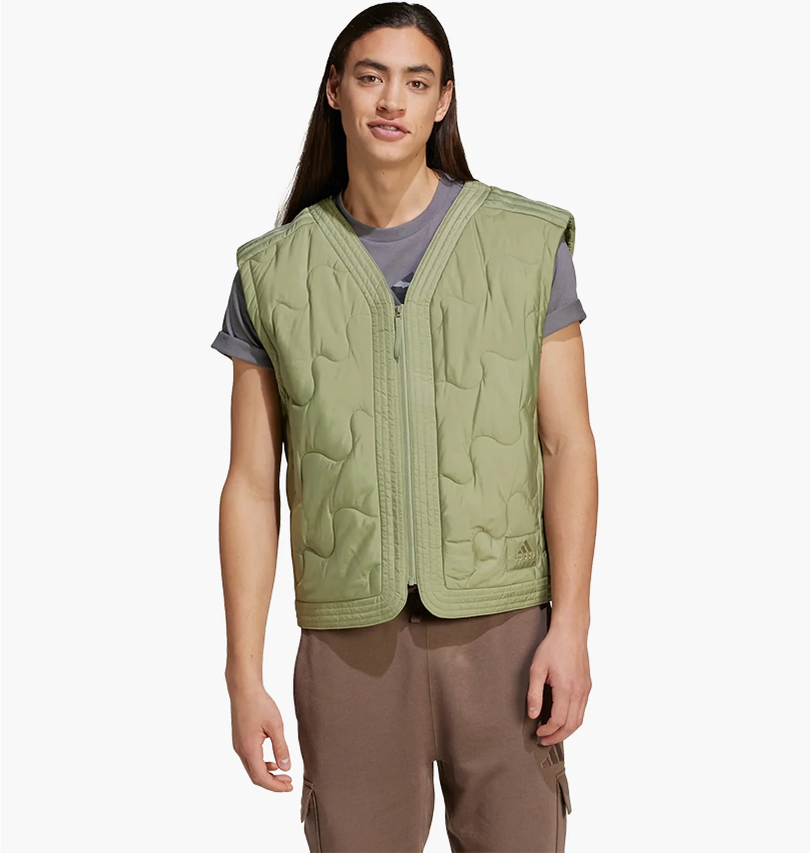 ᐉ Жилетка мужская Adidas Nuganic Light Insulation Olive IX6702
