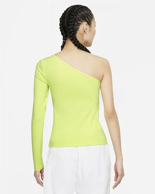 Лонгслів жіночий Nike Womens Asymmetrical Long-Sleeve Top Yellow CZ8188-736