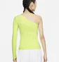 Лонгслів жіночий Nike Womens Asymmetrical Long-Sleeve Top Yellow CZ8188-736