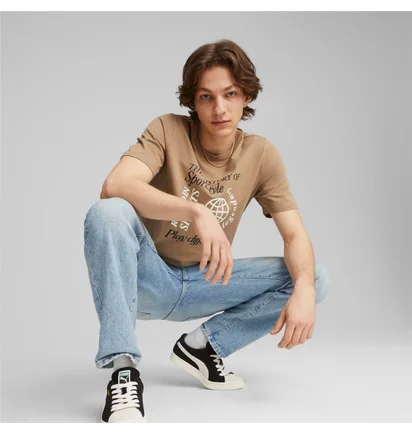 Футболка мужская Puma LegacyS Graphic Tee Brown 622735-85