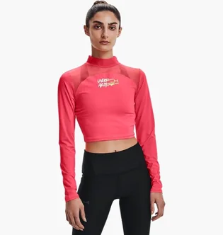 Лонгслив женский Under Armour Heatgear® Pink 1365760-819