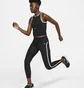 Майка женская Nike Air Dri-Fit WomenS 1/2-Zip Running Tank Top Black FB7624-010