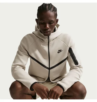 Кофта чоловіча Nike M Nk Tch Flc Fz Wr Hoodie Beige HV0949-236