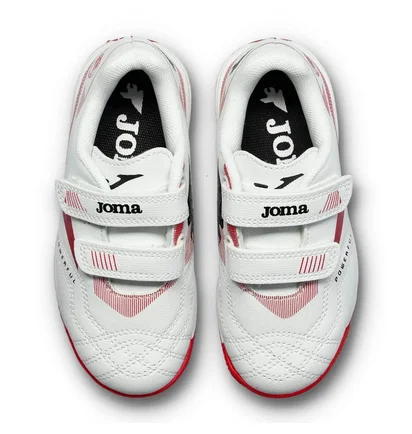 Футзалки дитячі Joma Powerfull Pojs White/Red POJS-2502