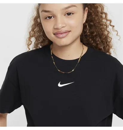 Футболка детская Nike Sportswear Essential Big Kids (Girls) T-Shirt Black FZ5539-010