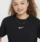 Футболка детская Nike Sportswear Essential Big Kids (Girls) T-Shirt Black FZ5539-010