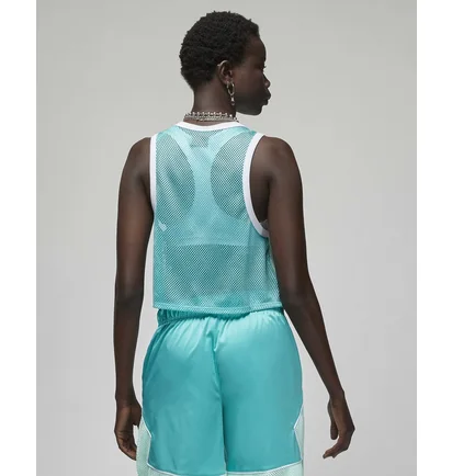 Майка женская Air Jordan Essentials Asymmetrical Jersey Tank Turquoise Do5035-379
