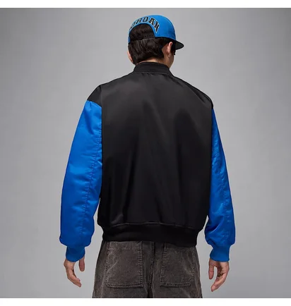 Куртка мужская Air Jordan Brooklyn Collegiate Varsity Jacket Black/Blue HV0099-010