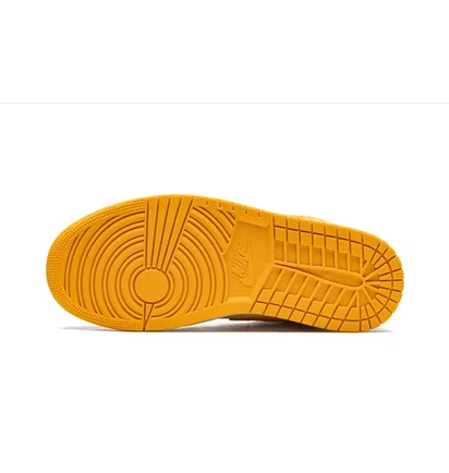Кроссовки женские Air Jordan Wmns Jordan 1 Mid White/Yellow BQ6472-117