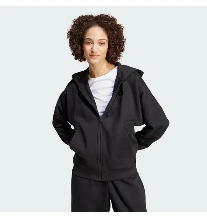 Толстовка женская Adidas All Szn Fleece Full-Zip Sportswear Black IX3809