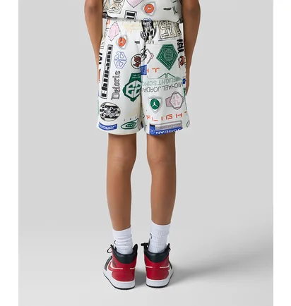 Шорты детские Air Jordan Essentials French Terry Printed White 95D743-782