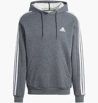Худи мужское Adidas Essentials 3-Stripes Grey IJ6475