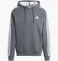 Худи мужское Adidas Essentials 3-Stripes Grey IJ6475