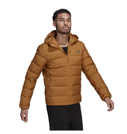 Куртка чоловіча Adidas Helionic Down Hooded Jacket Brown GU3953