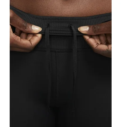 Шорти жіночі Nike Tight Mid-Rise Ribbed-Panel Running Shorts With Pockets Black DX2951-010