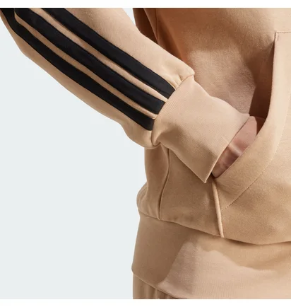 Толстовка мужская Adidas Essentials 3-Stripes Fleece Beige JX0745