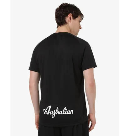 Футболка мужская AUSTRALIAN Padel Basic Ace T-Shirt Black PAUTS0011-003