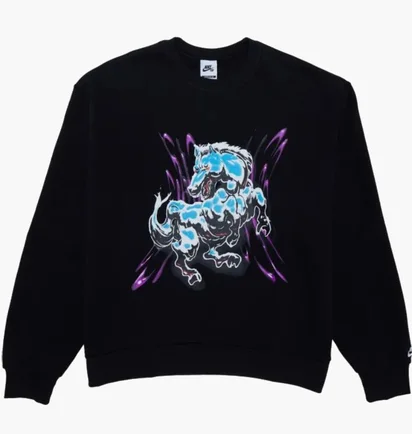 Свитшот унисекс Nike Sb Stallion Crew Black HQ3035-010