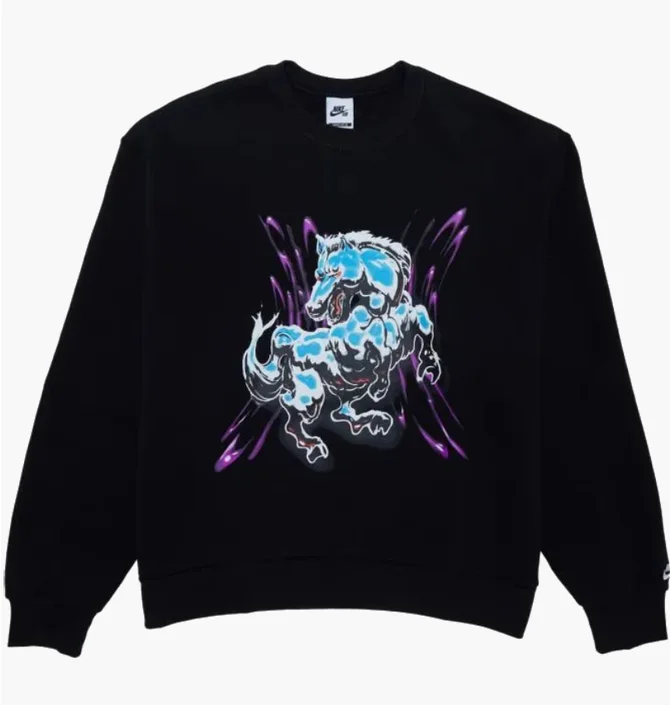 Свитшот унисекс Nike Sb Stallion Crew Black HQ3035-010