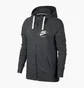 Толстовка жіноча Nike Gym Vntg Hoodie Fz Cyan 883729-060