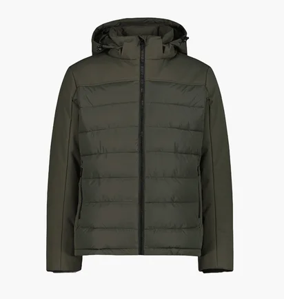 Куртка мужская CMP Zip Hood Feel Warm Olive 34K0147-F905