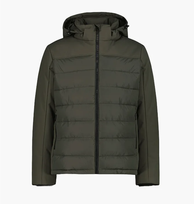 Куртка мужская CMP Zip Hood Feel Warm Olive 34K0147-F905