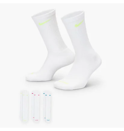 Носки Nike Everyday Plus Cushioned Crew White (3 пары) SX6888-938