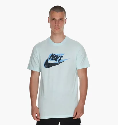 Футболка мужская Nike Nsw Tee 12Mo Futura Sp25 Light Blue HJ0559-474