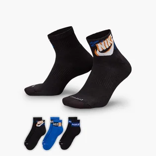 Носки Nike Everyday Plus Ankle (3 шт) Black/Blue HJ9378-902