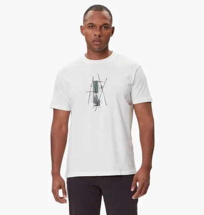 Футболка мужская Armani Exchange Regular Fit Graphic Print White XM001440-AF10358-U0009