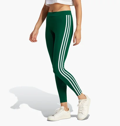 Леггинсы женские Adidas Adicolor Classics 3-Stripes Leggings Green Ib7385