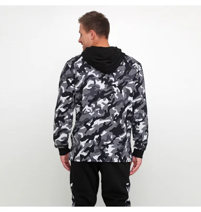 Толстовка чоловіча Puma Rebel Camo Fz Hoody Fl Grey 580557-01