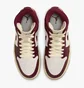 Кроссовки женские Air Jordan 1 Mid Se Tiki Leaf Bordo/White DZ2820-601