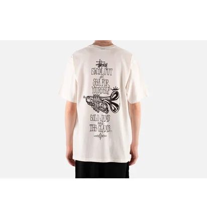 Футболка мужская Stussy Pigment Dyed Swim Out White 1905167-1002