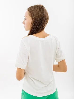 Футболка женская AUSTRALIAN Gold Tape Jersey V Tee White LSDTS0028-3001