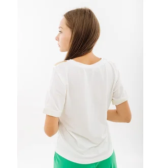 Футболка жіноча AUSTRALIAN Gold Tape Jersey V Tee White LSDTS0028-3001