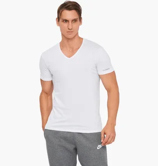 Футболка чоловіча Kappa Mezza Manica Scollo V White K1315-BIANCO