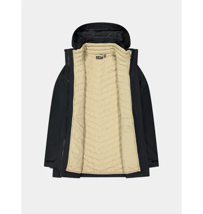 Парка жіноча CMP Zip Hood Detachabl Black/Beige 35K3796D-U901