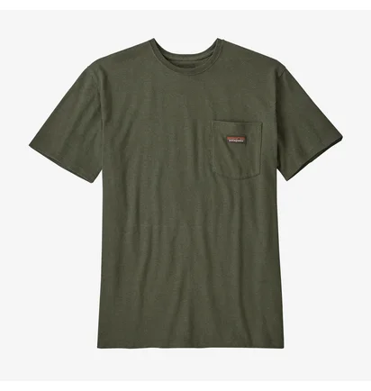Футболка мужская Helly Hansen Work Pocket Tee Shirt Olive 53396-Indg